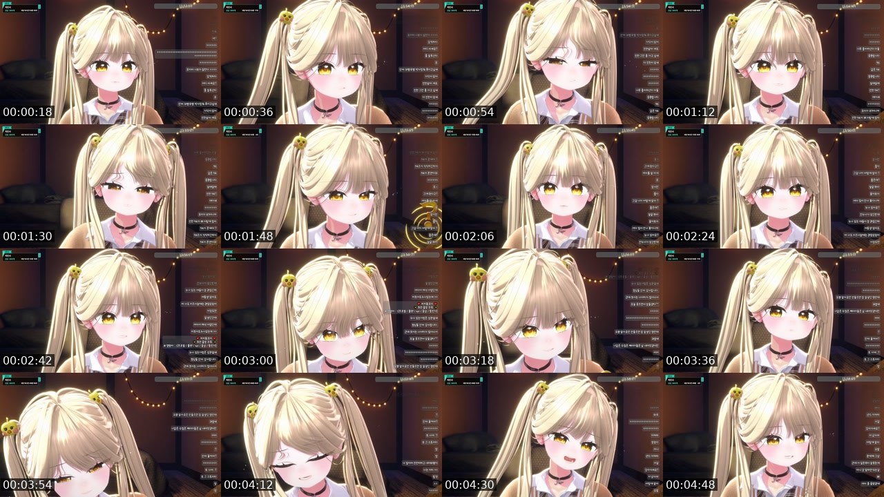 Contact-sheet preview of 꼼모리's SOOP Live recording