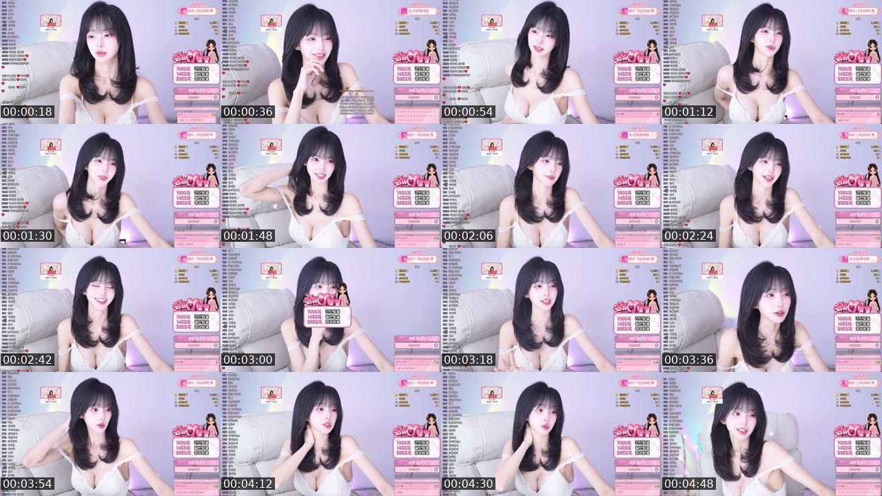 Contact-sheet preview of 리하♥'s SOOP Live recording