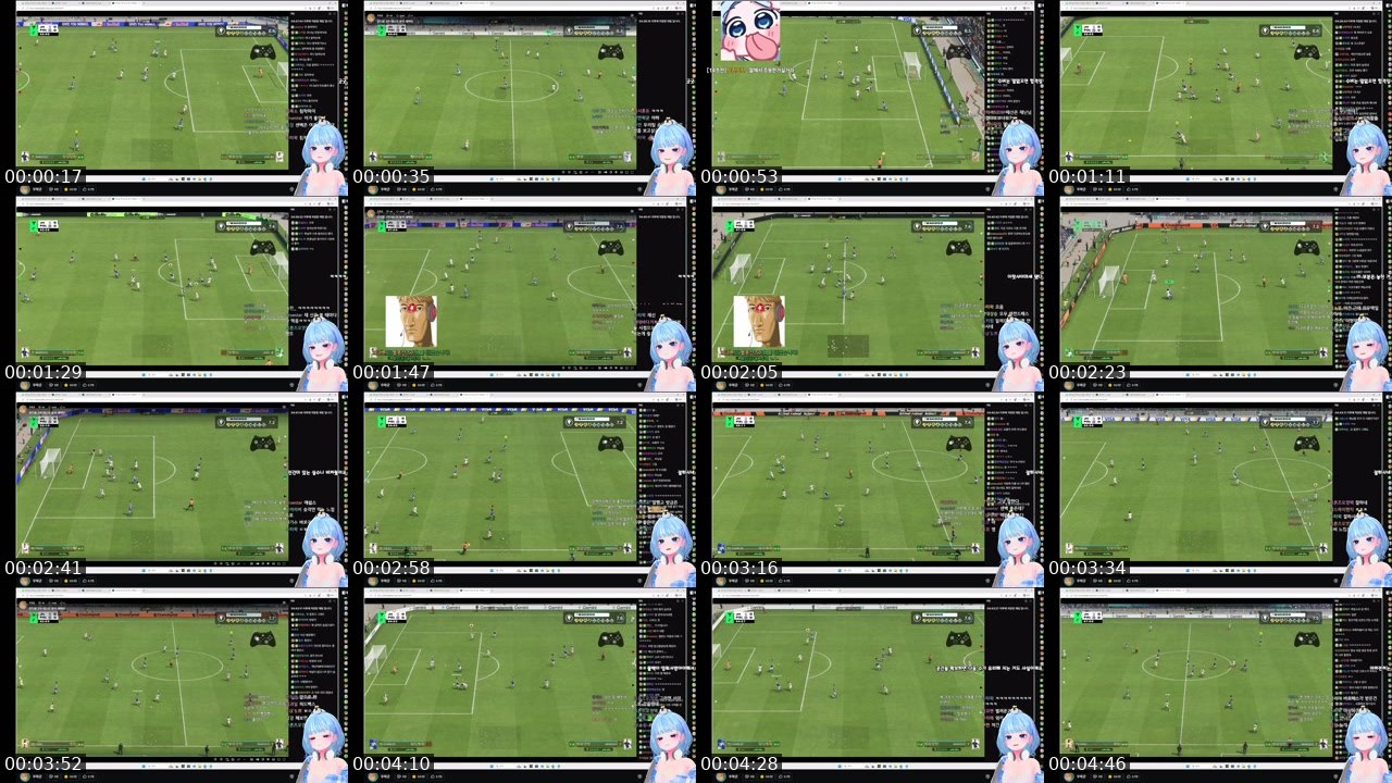 Contact-sheet preview of BJ핑구's SOOP Live recording
