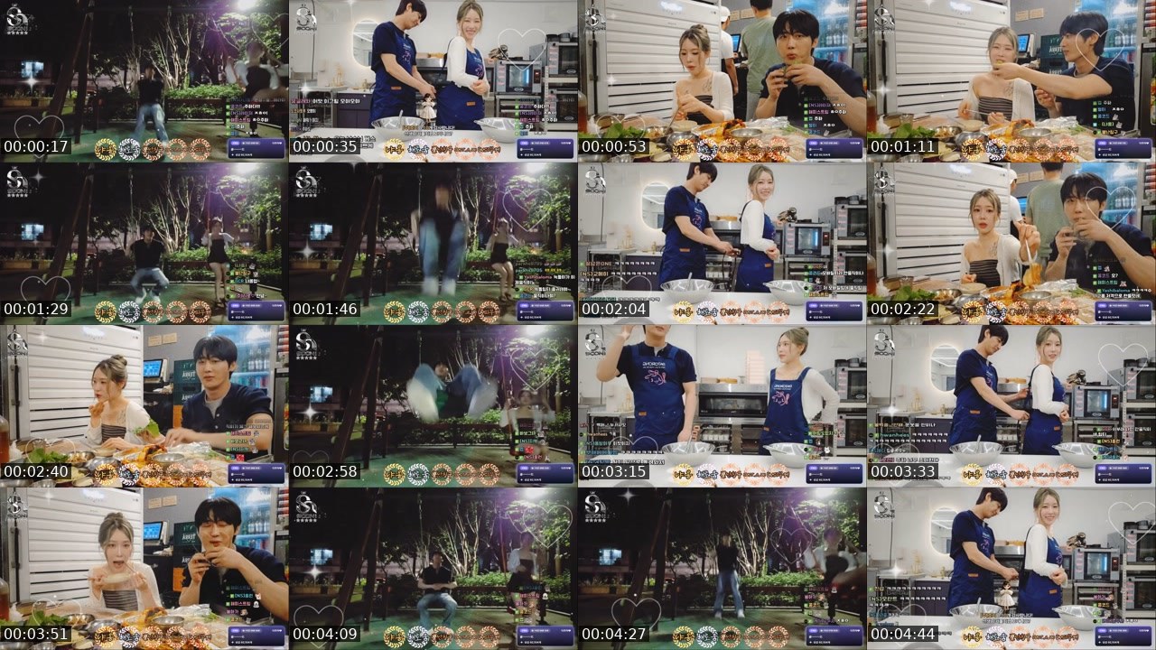 Contact-sheet preview of 이주하-'s SOOP Live recording