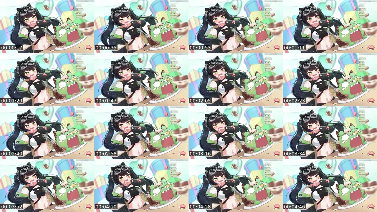 Contact-sheet preview of 데스해머쵸로's SOOP Live recording