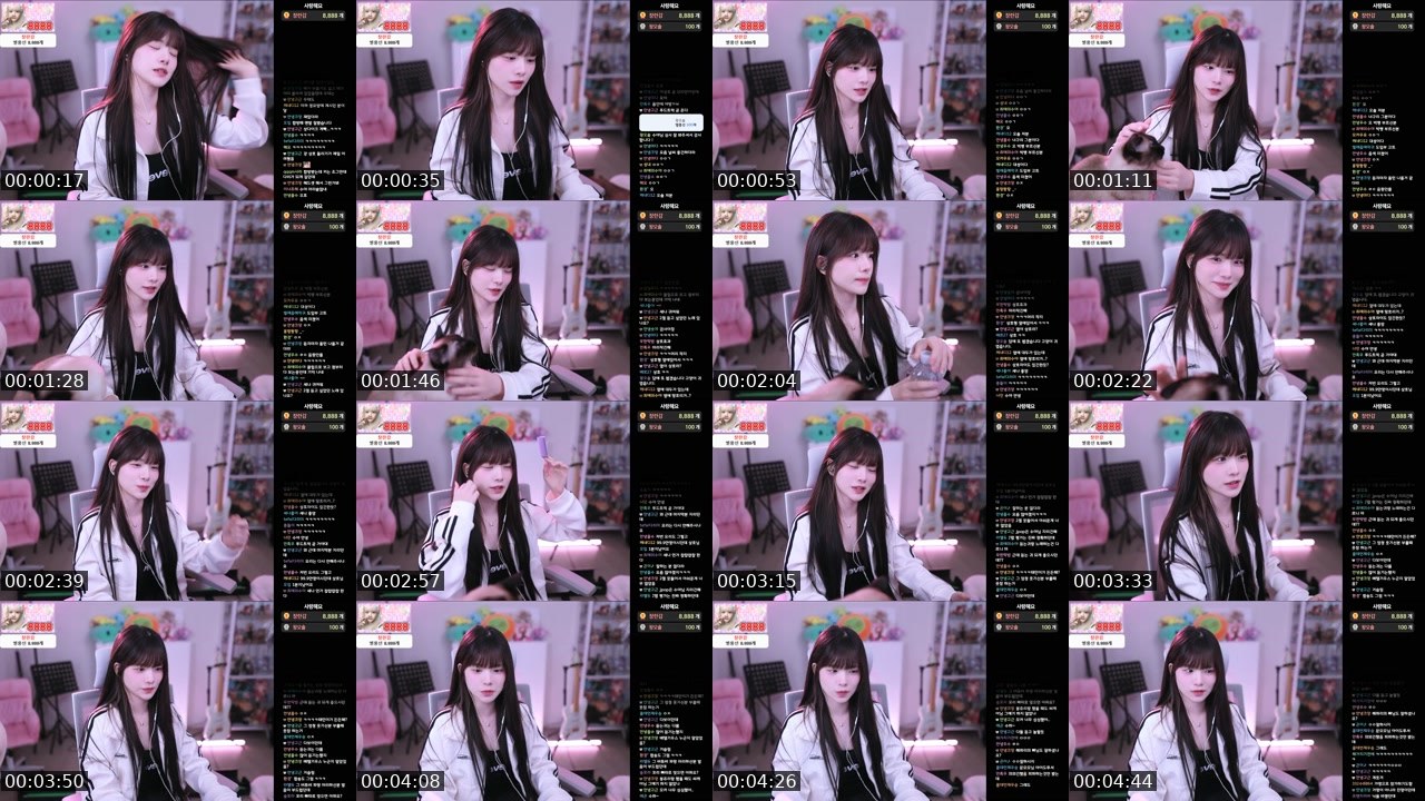 Contact-sheet preview of 안녕수야's SOOP Live recording