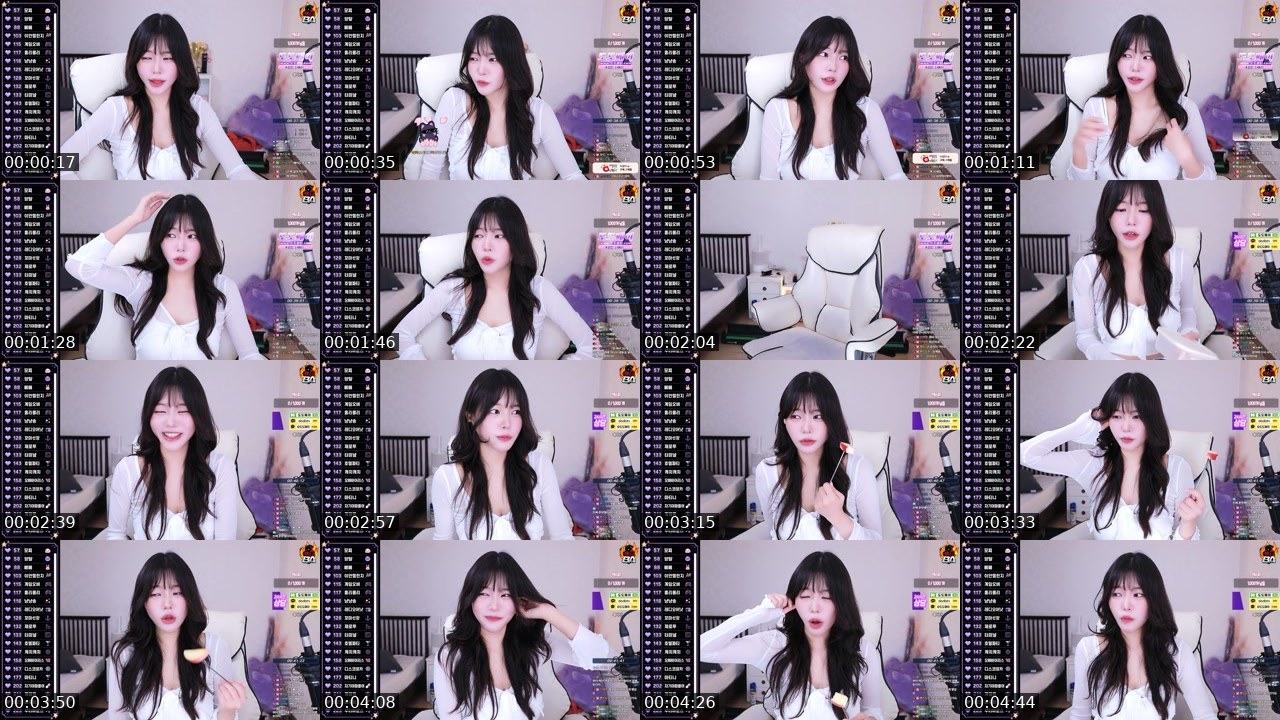 Contact-sheet preview of 나예리._.'s SOOP Live recording