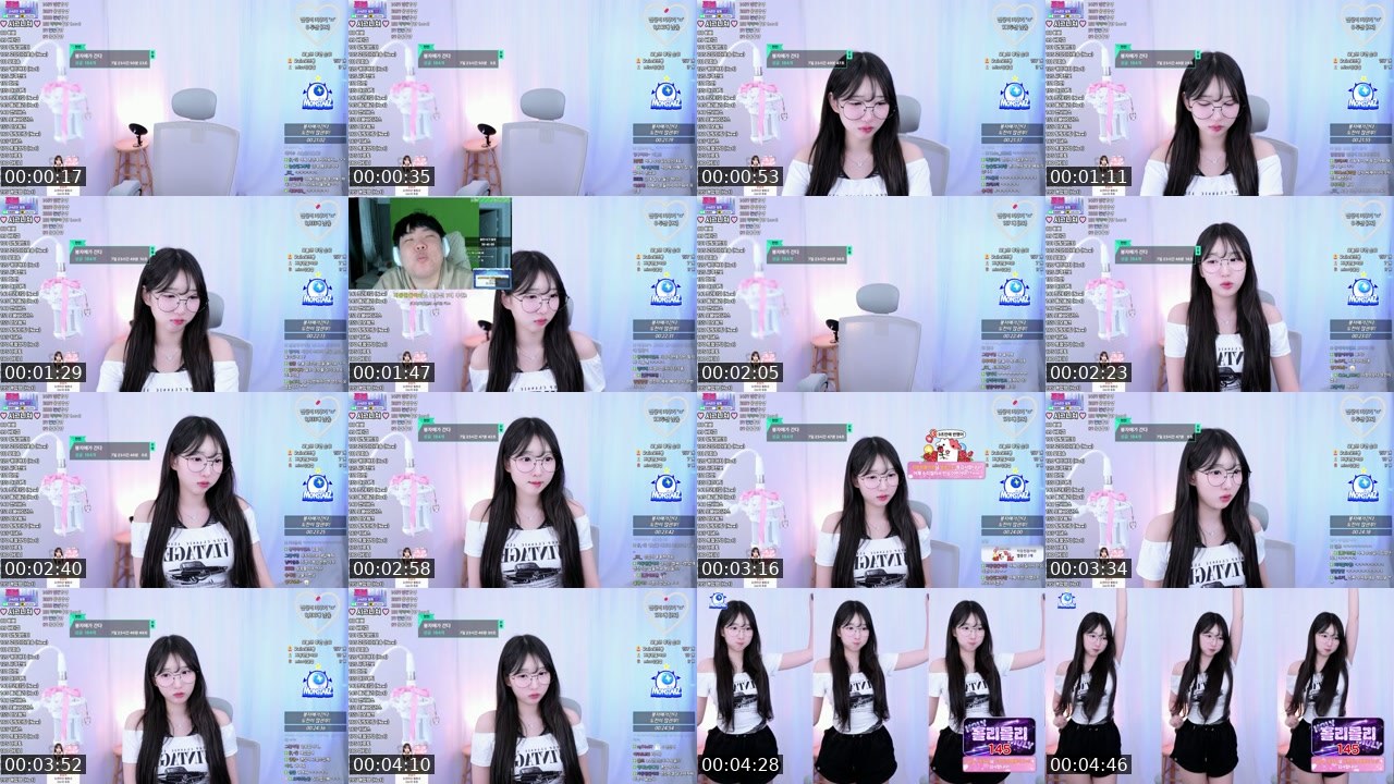 Contact-sheet preview of 먼진's SOOP Live recording