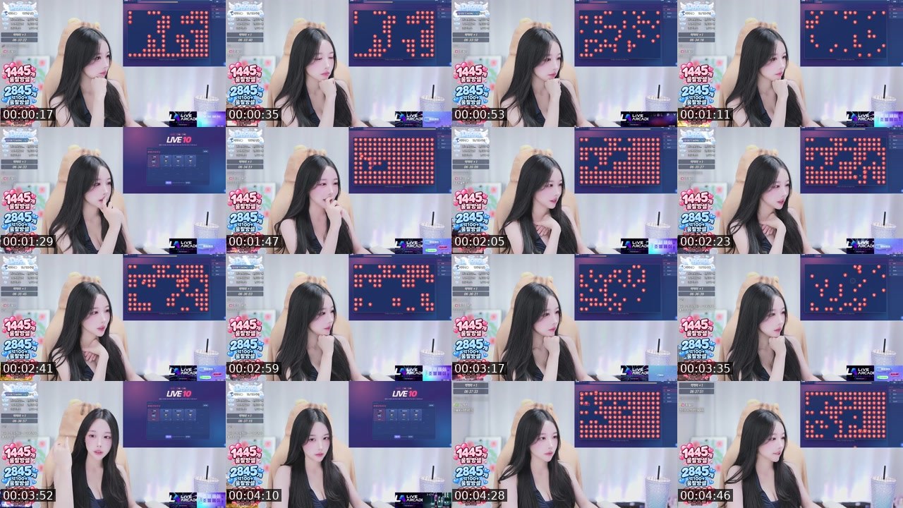 Contact-sheet preview of 온다옹's SOOP Live recording