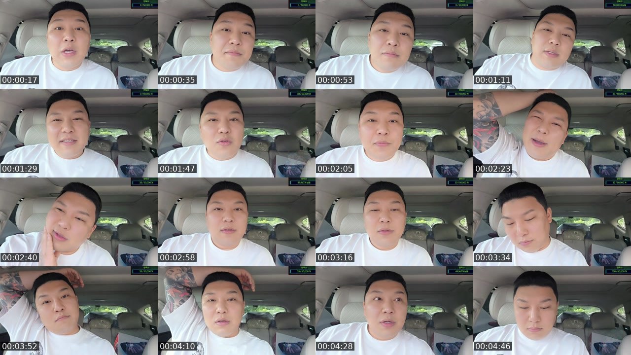 Contact-sheet preview of 설영욱ㅋㅋ's SOOP Live recording