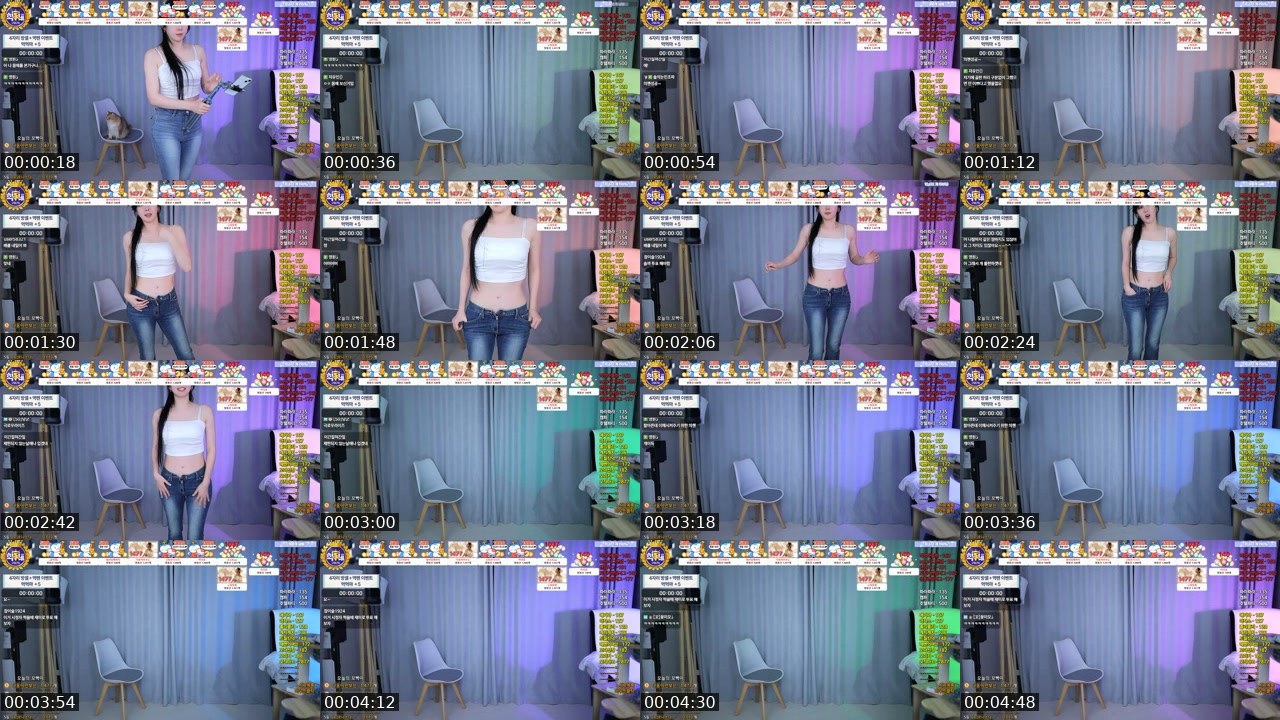 Contact-sheet preview of 마꼬.'s SOOP Live recording