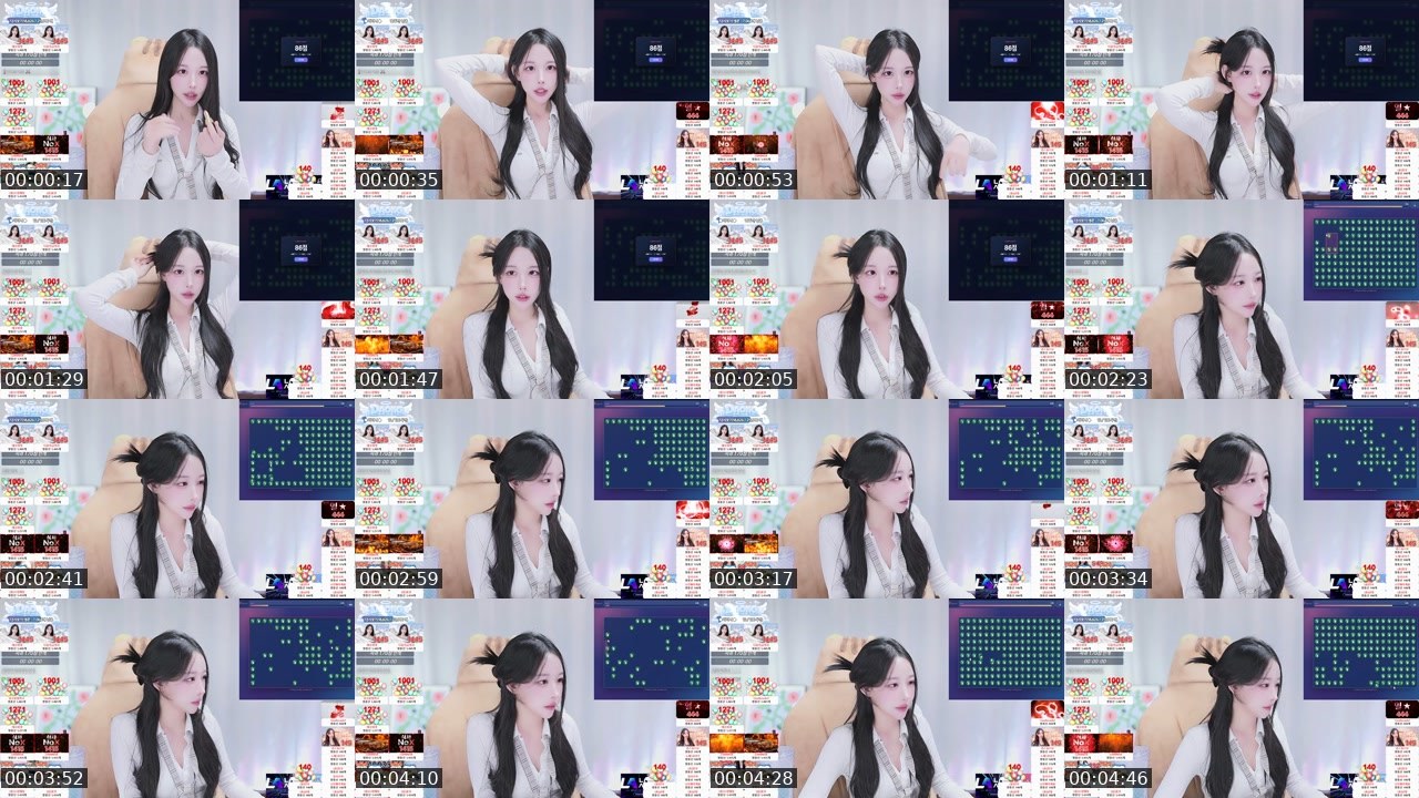 Contact-sheet preview of 온다옹's SOOP Live recording