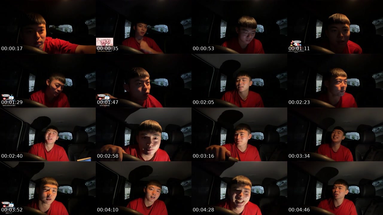 Contact-sheet preview of 유왕's SOOP Live recording