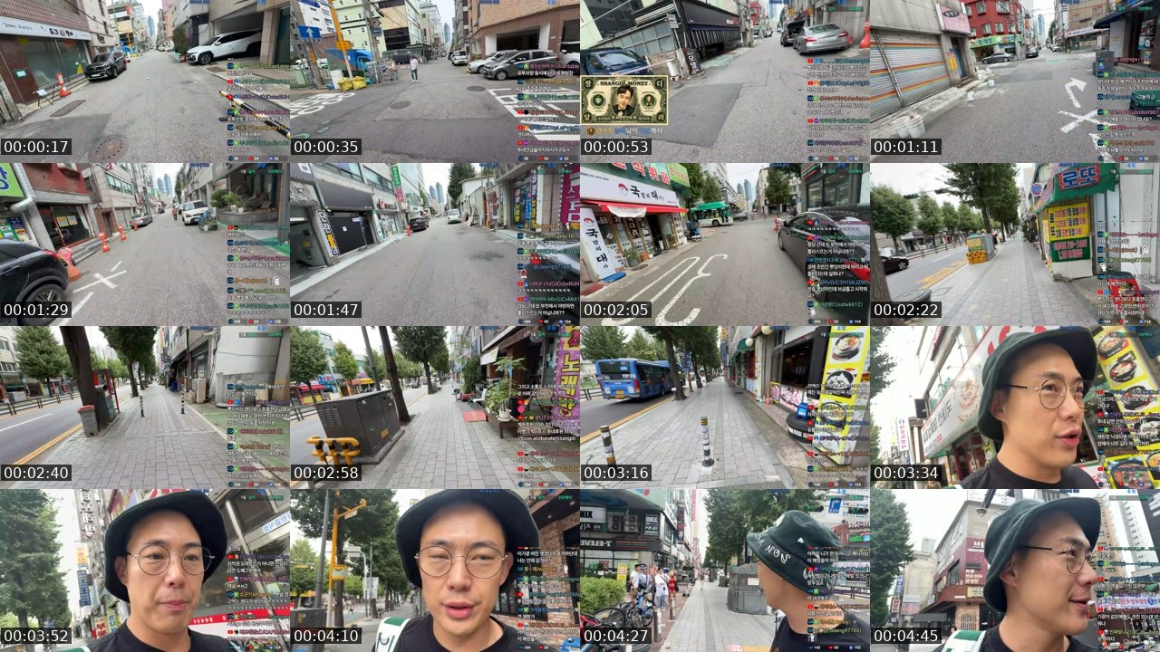 Contact-sheet preview of 유쾌쌍디풍디's SOOP Live recording