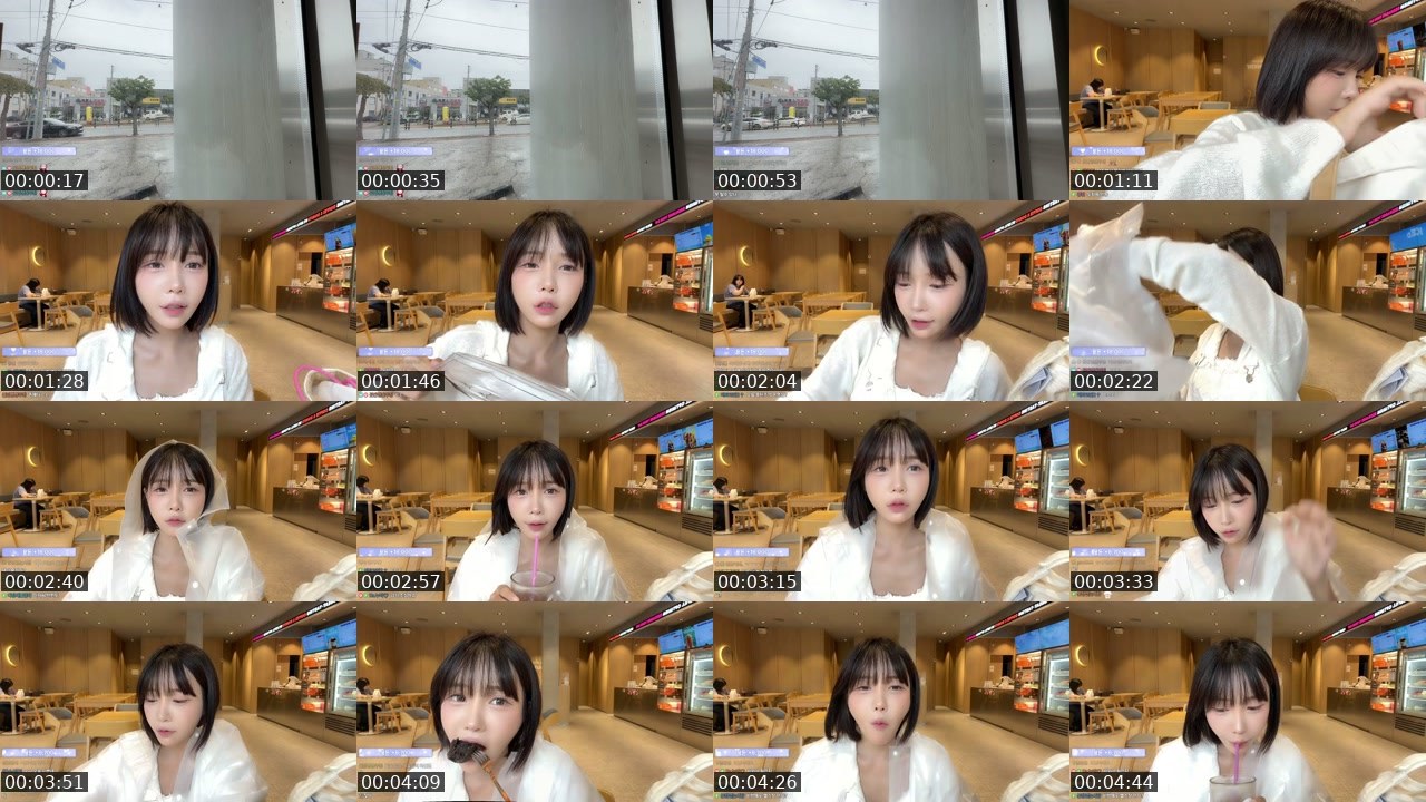 Contact-sheet preview of 하두링's SOOP Live recording