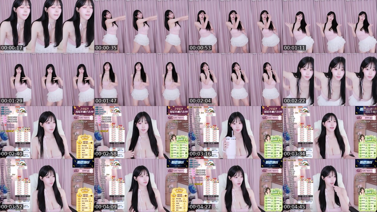 Contact-sheet preview of 예지♡'s SOOP Live recording