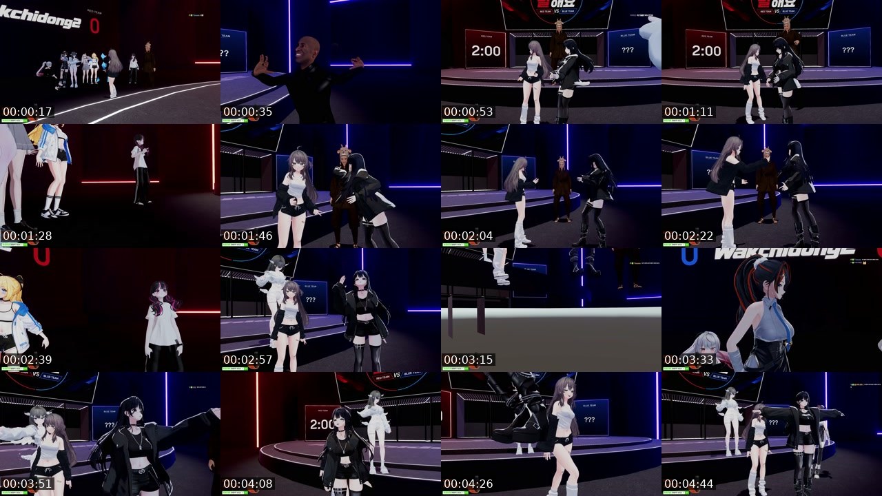 Contact-sheet preview of 뽀린걸's SOOP Live recording