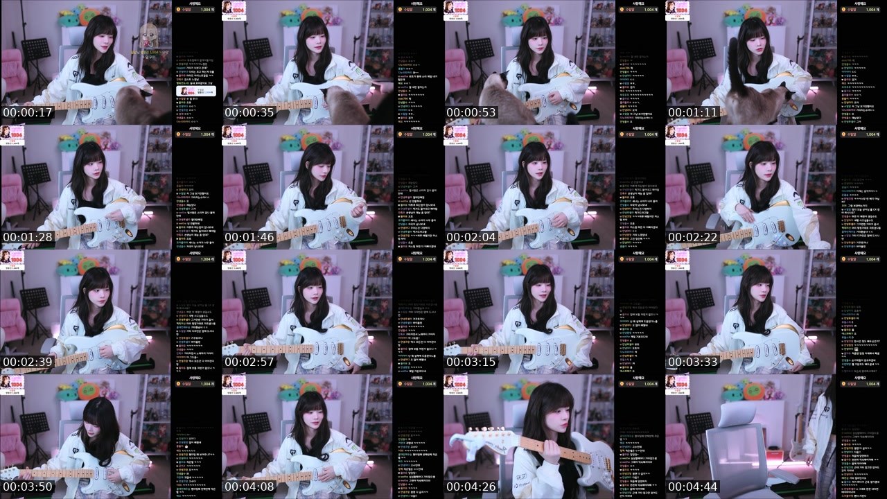 Contact-sheet preview of 안녕수야's SOOP Live recording