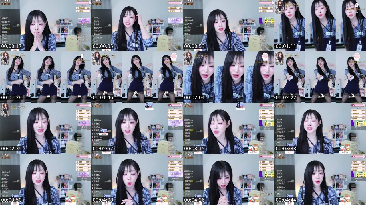 Contact-sheet preview of 설유은♡'s SOOP Live recording