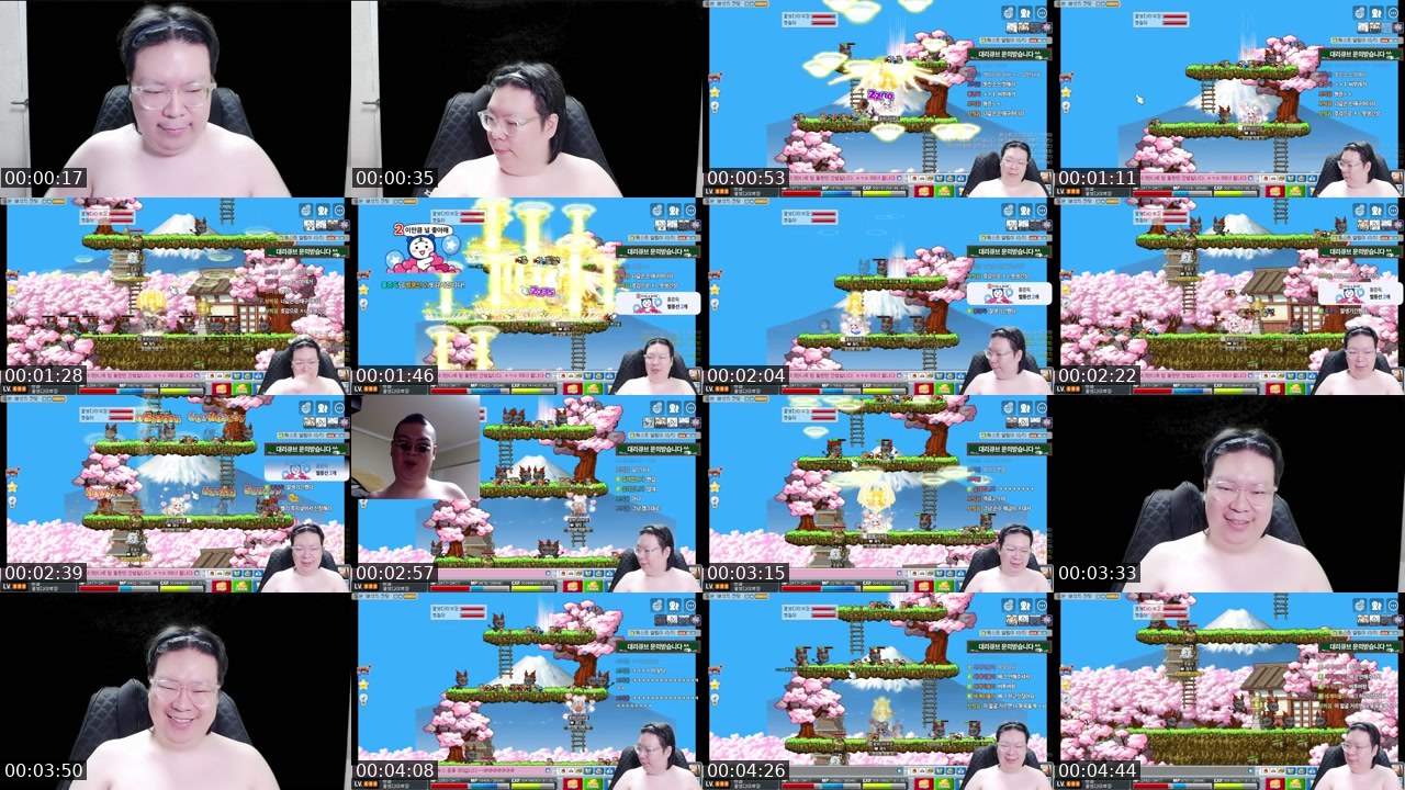Contact-sheet preview of 꽃보다이부장's SOOP Live recording