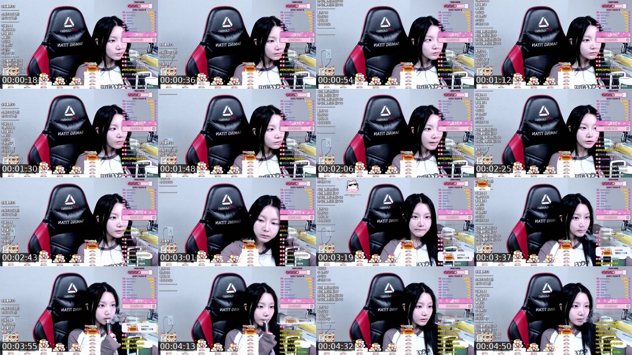 Contact-sheet preview of 김그린.'s SOOP Live recording