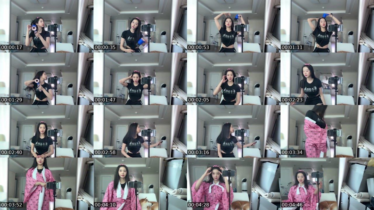 Contact-sheet preview of 으악이네's SOOP Live recording