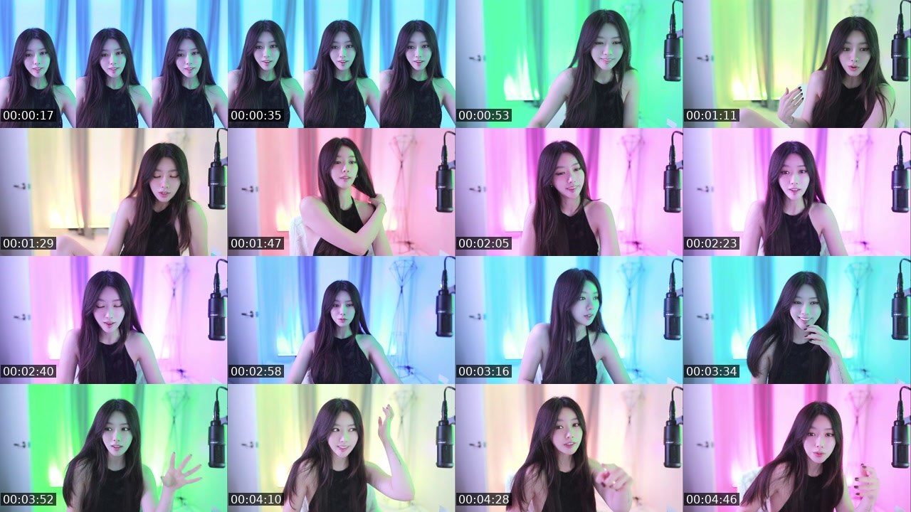 Contact-sheet preview of 바카스♥'s SOOP Live recording
