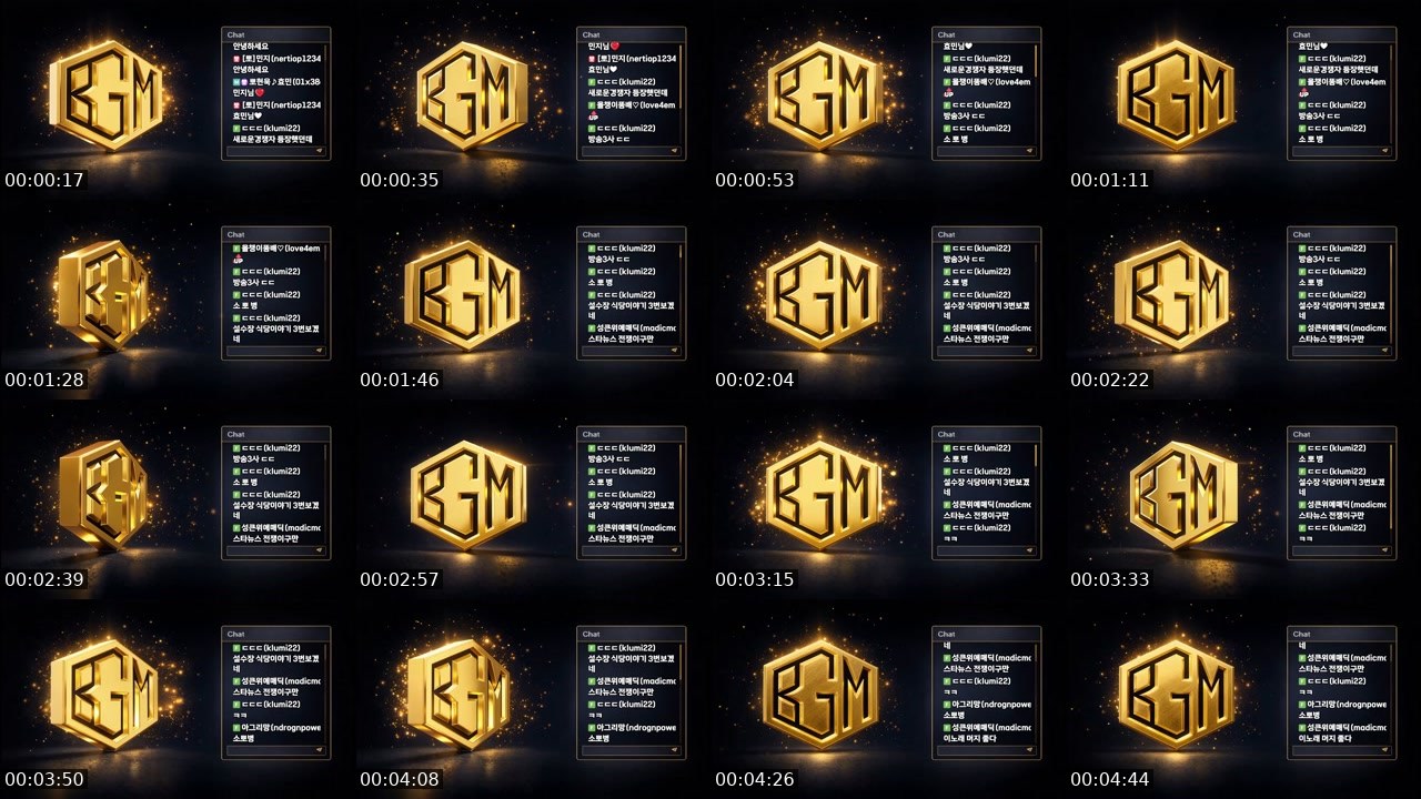 Contact-sheet preview of 뽀현욱's SOOP Live recording