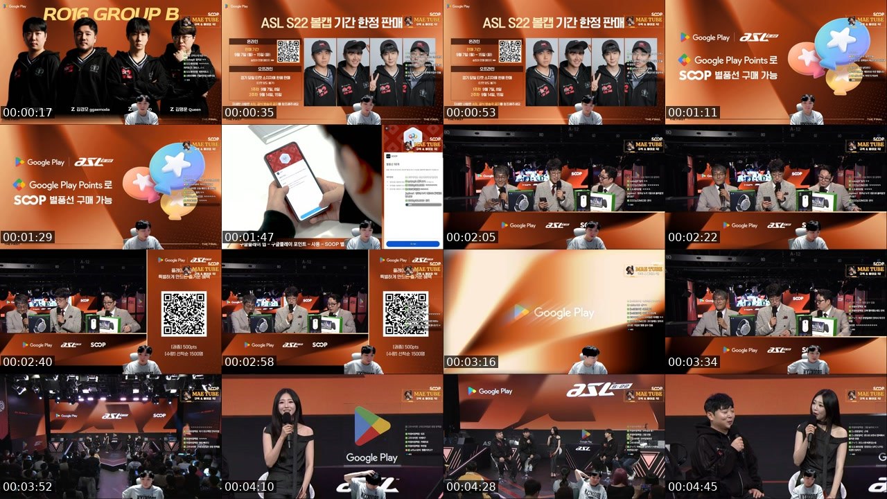 Contact-sheet preview of effort김정우's SOOP Live recording