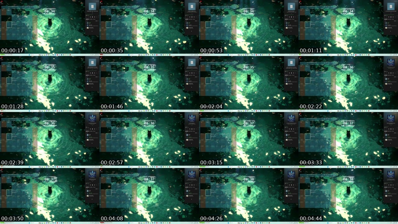 Contact-sheet preview of 타요~'s SOOP Live recording