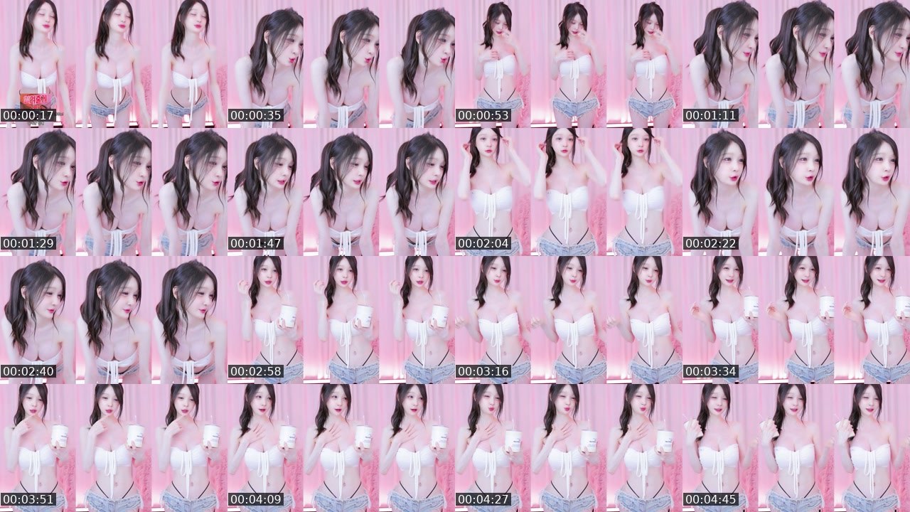 Contact-sheet preview of ♥메리미유♥'s SOOP Live recording