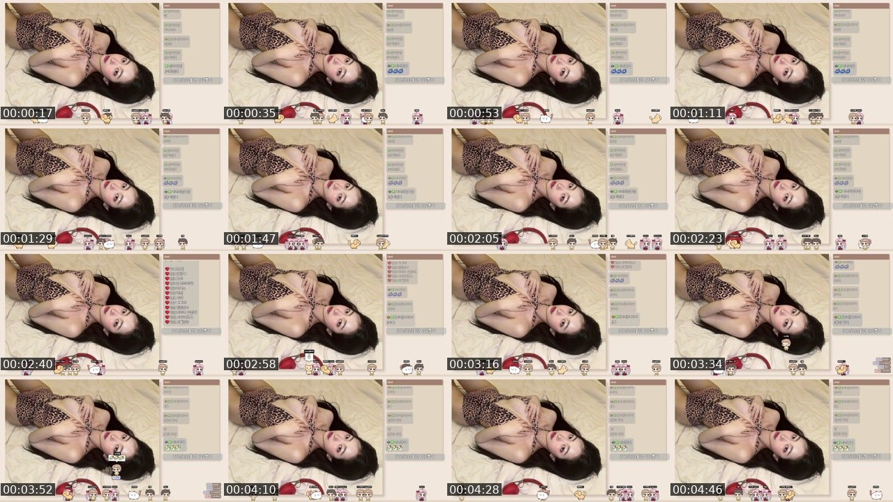 Contact-sheet preview of 하니니's SOOP Live recording