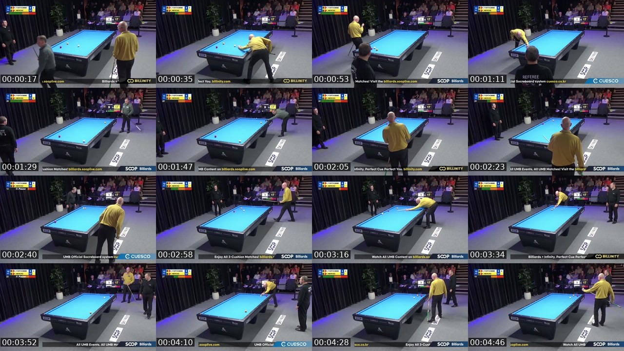 Contact-sheet preview of billiards5's SOOP Live recording