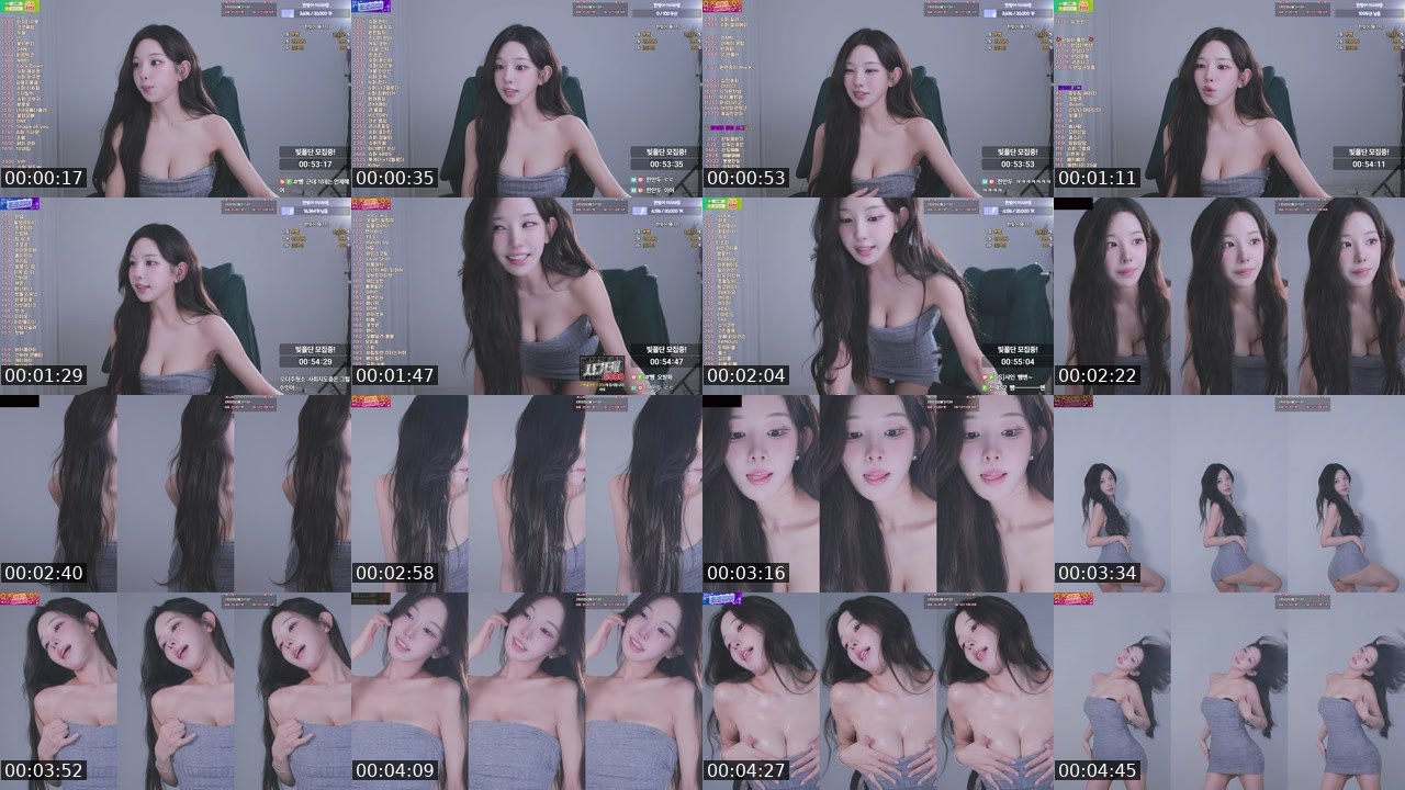 Contact-sheet preview of 강한빛♡'s SOOP Live recording