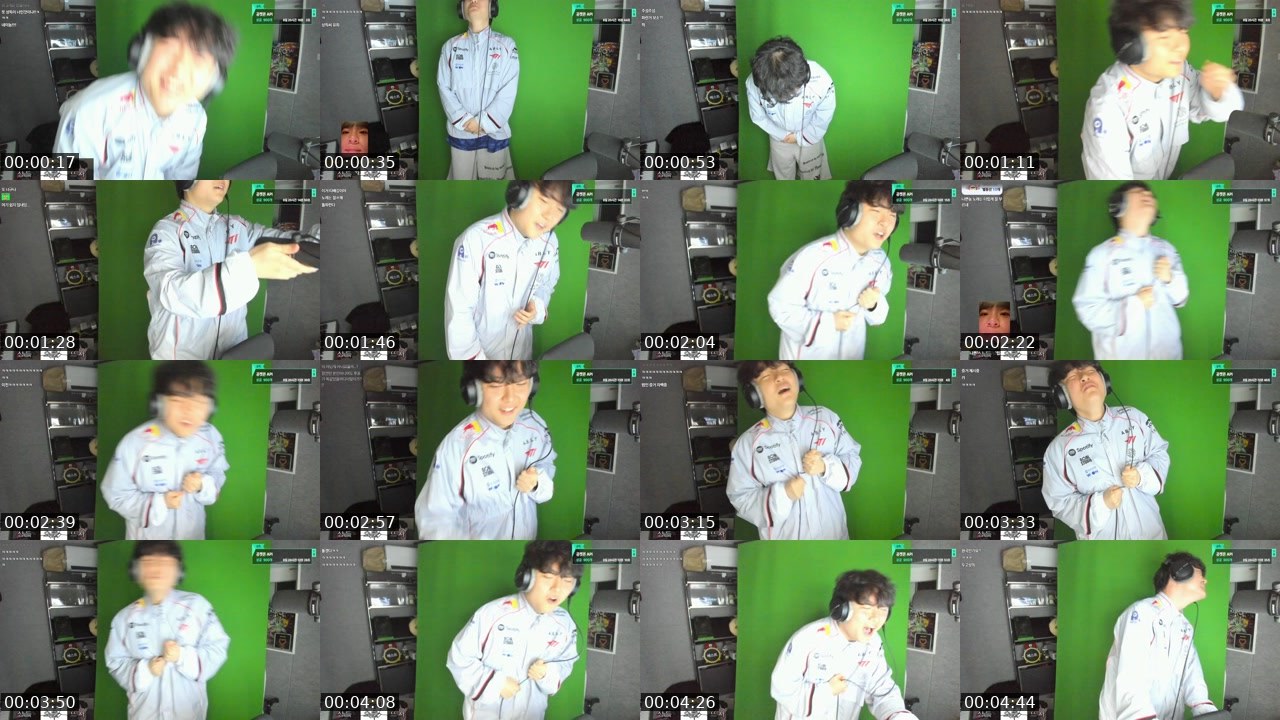 Contact-sheet preview of 상득's SOOP Live recording