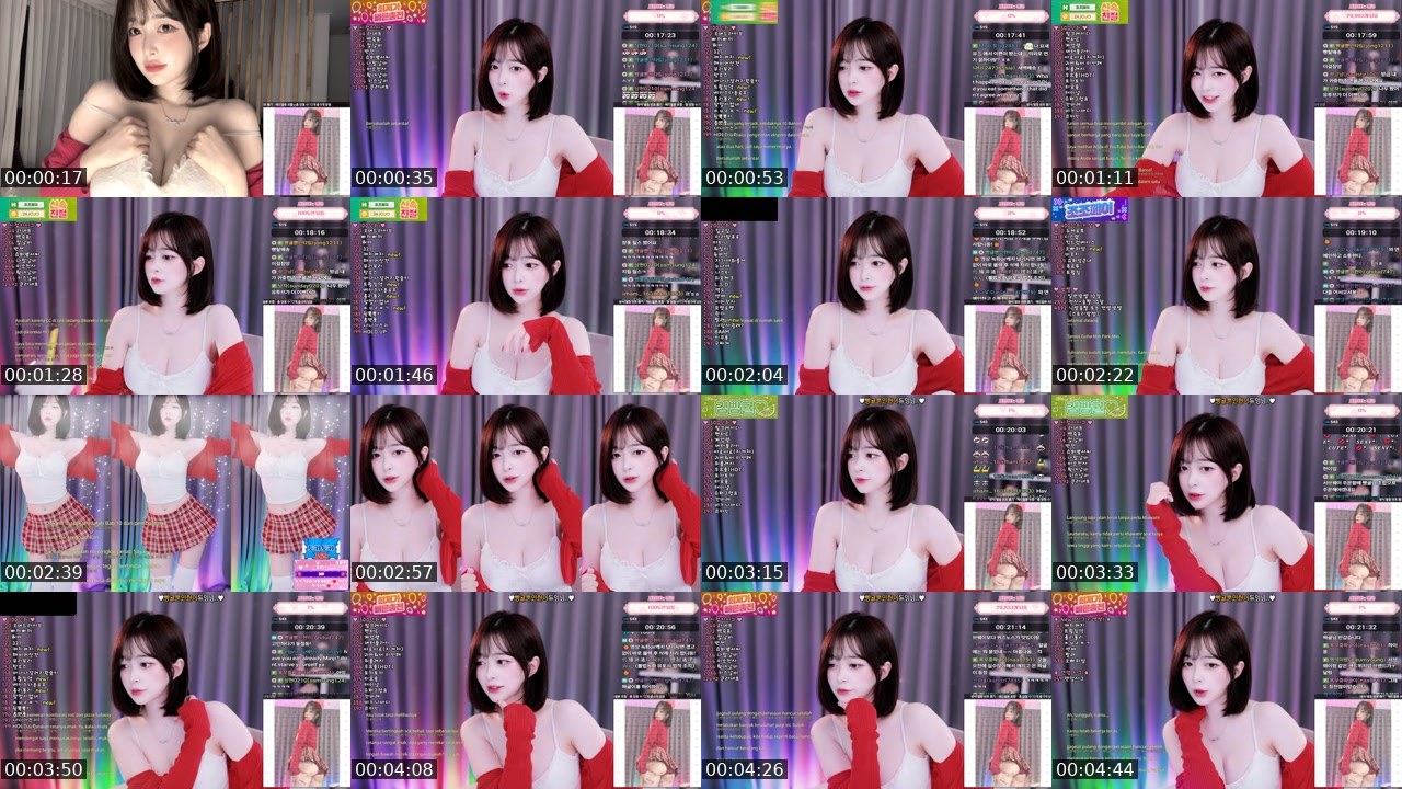 Contact-sheet preview of 김빵귤♥'s SOOP Live recording