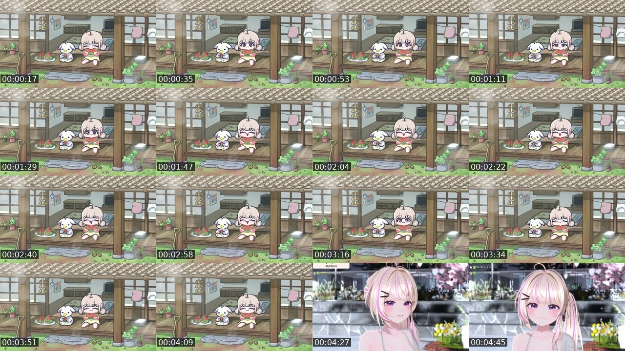 Contact-sheet preview of 단츄♪'s SOOP Live recording