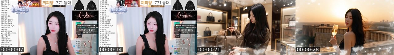 Contact-sheet preview of 오유민's SOOP Live recording