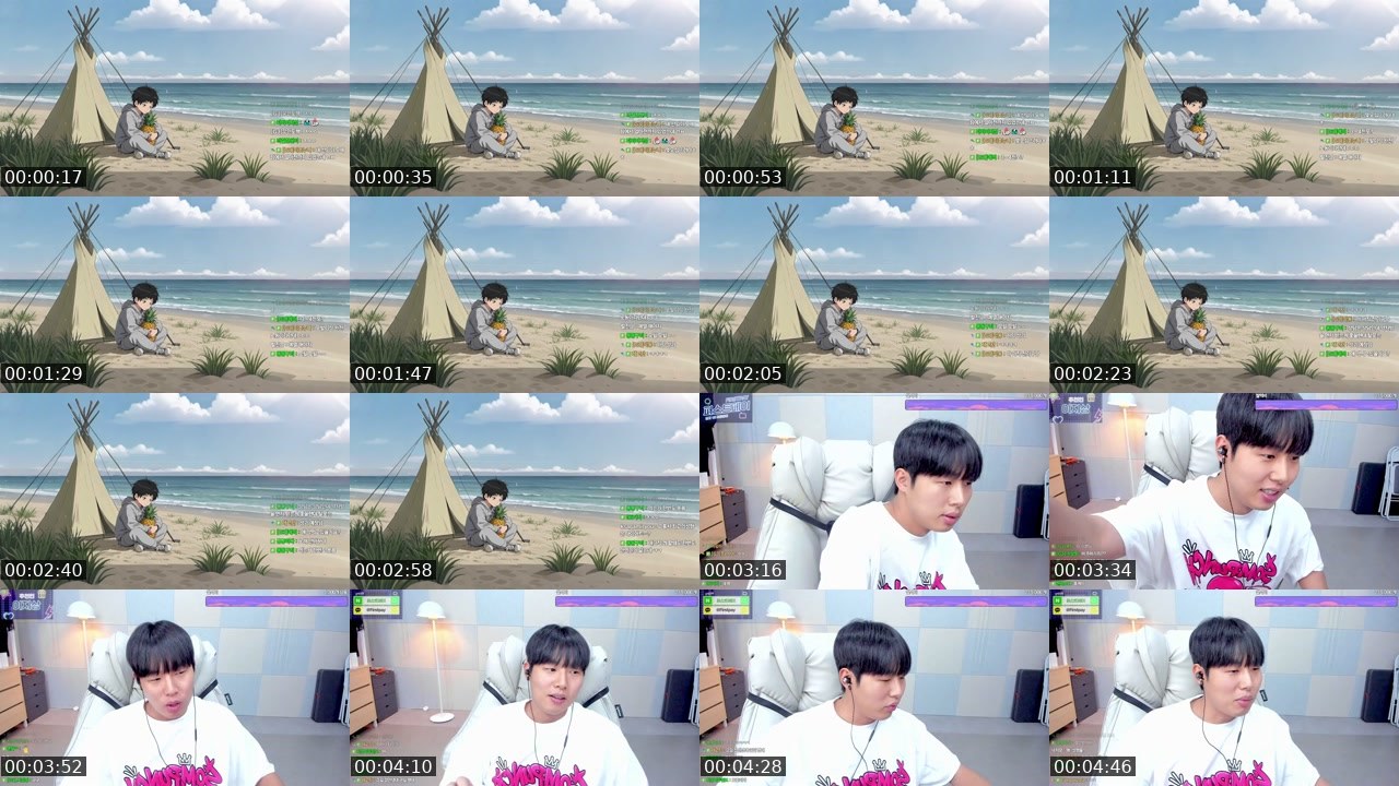 Contact-sheet preview of 이지상:)'s SOOP Live recording