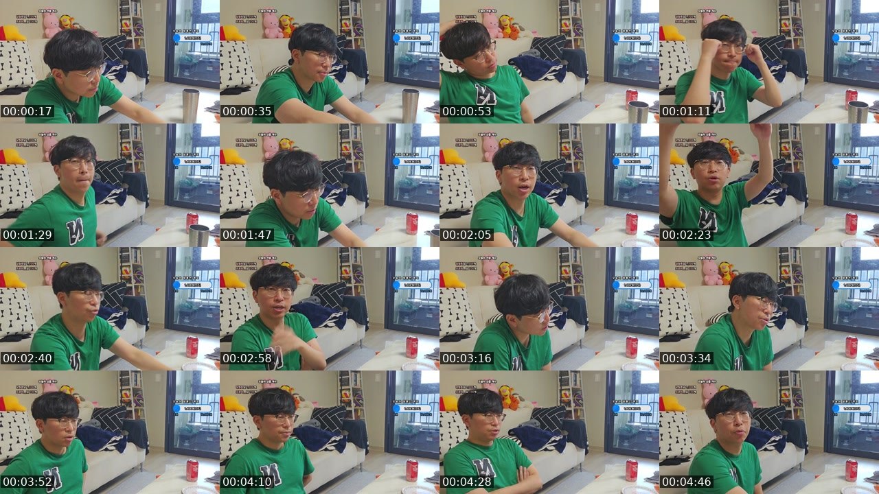 Contact-sheet preview of 神홍스타's SOOP Live recording