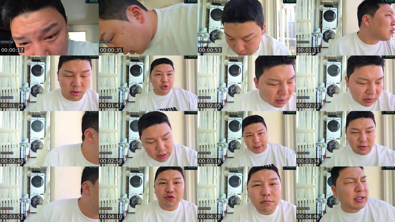 Contact-sheet preview of 설영욱z's SOOP Live recording