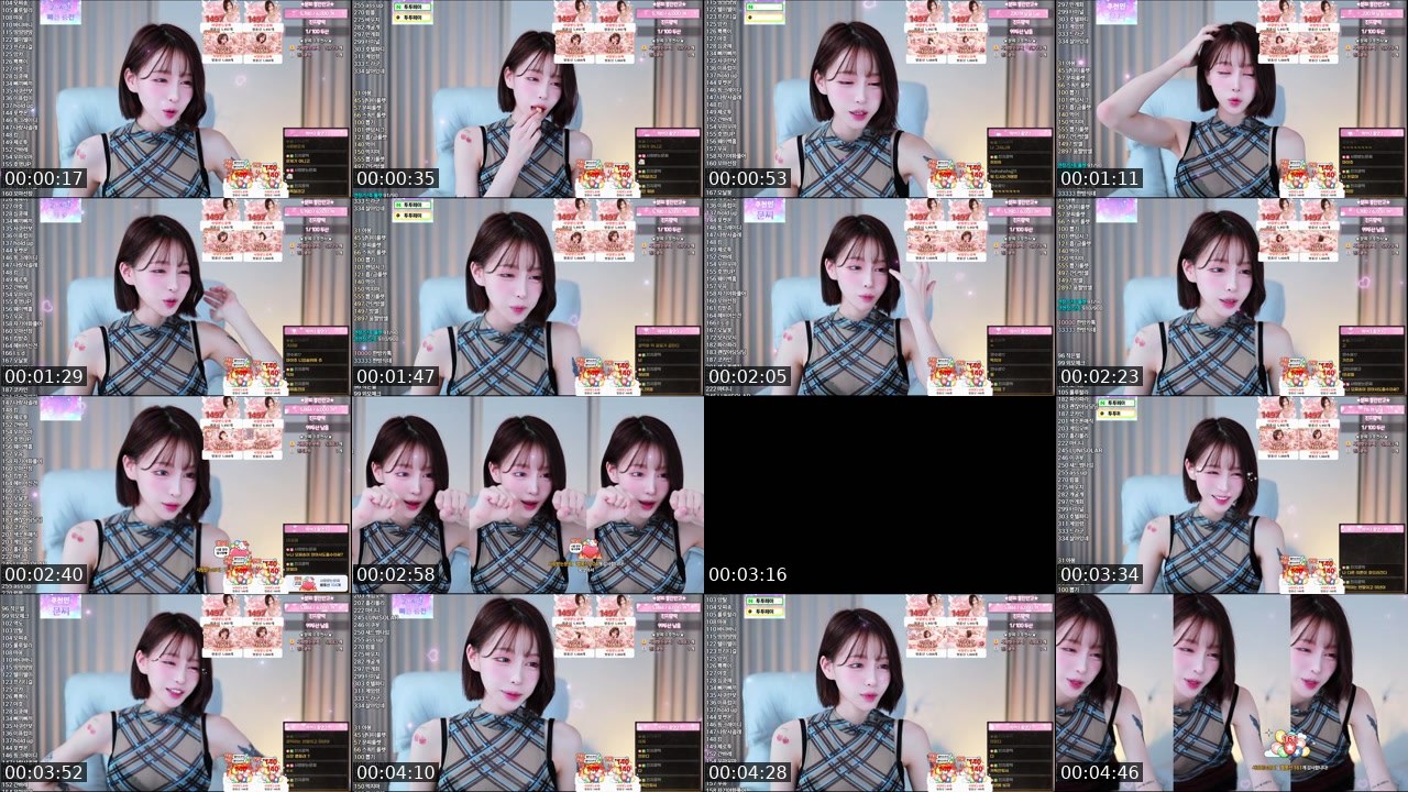 Contact-sheet preview of 문찌♥'s SOOP Live recording