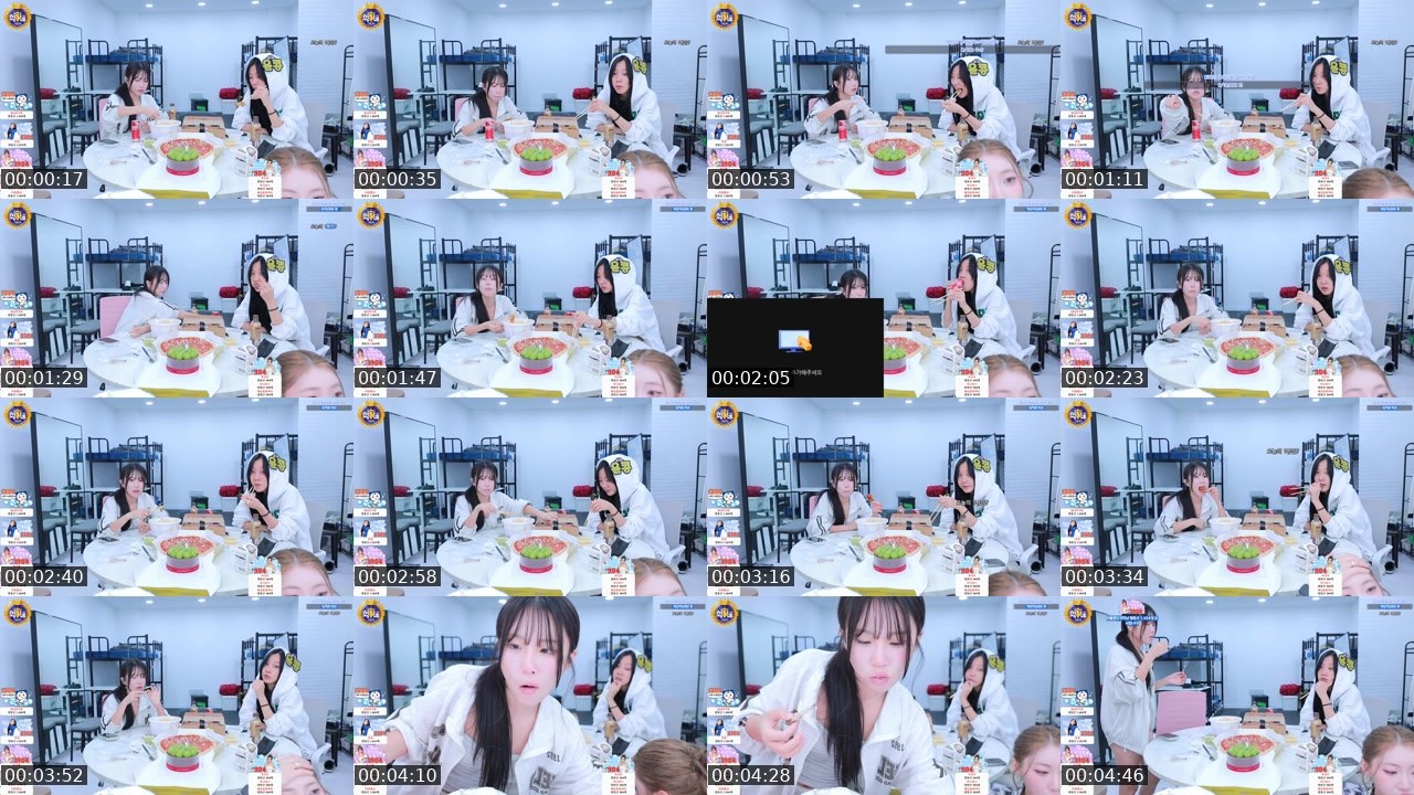 Contact-sheet preview of 김미타's SOOP Live recording
