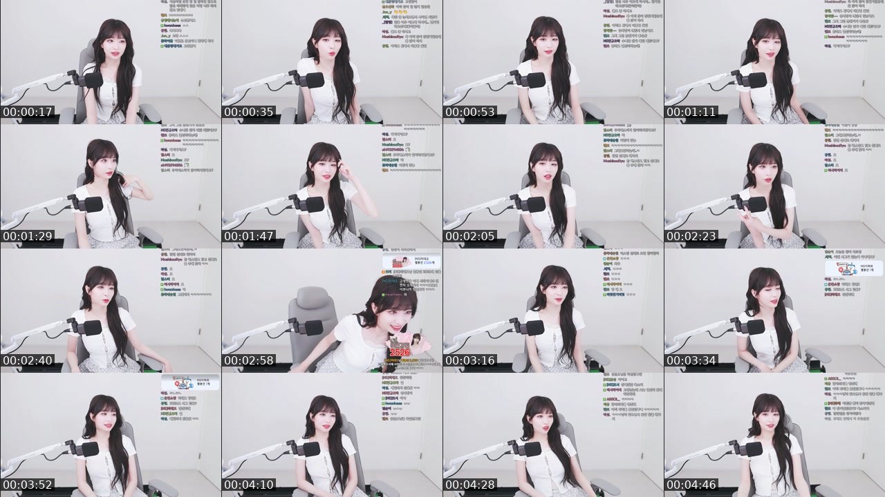 Contact-sheet preview of 아이밈.'s SOOP Live recording
