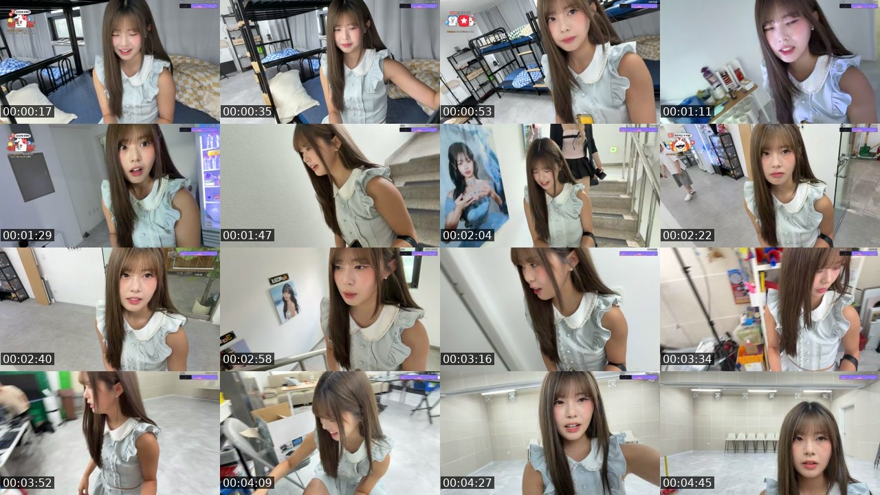 Contact-sheet preview of ★전샛별★'s SOOP Live recording