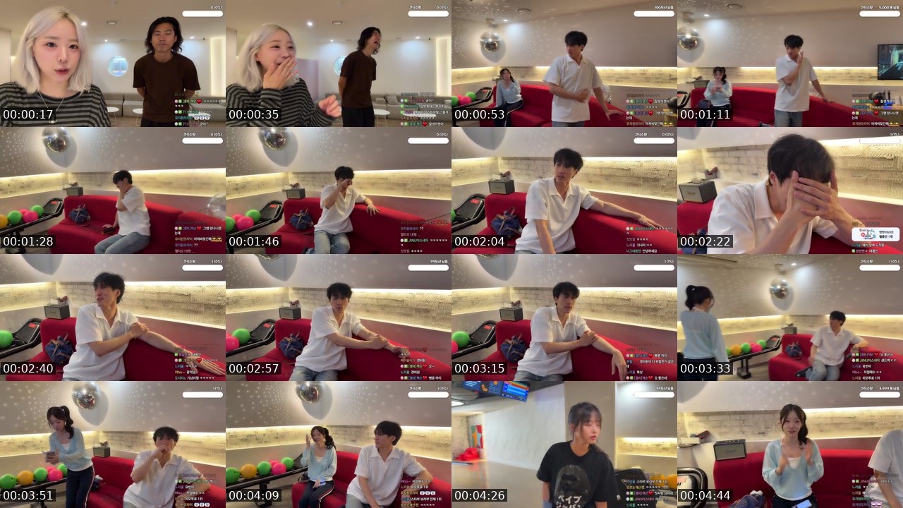Contact-sheet preview of 서쫑알's SOOP Live recording