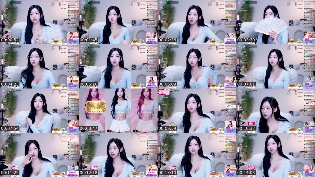 Contact-sheet preview of 이로♥'s SOOP Live recording