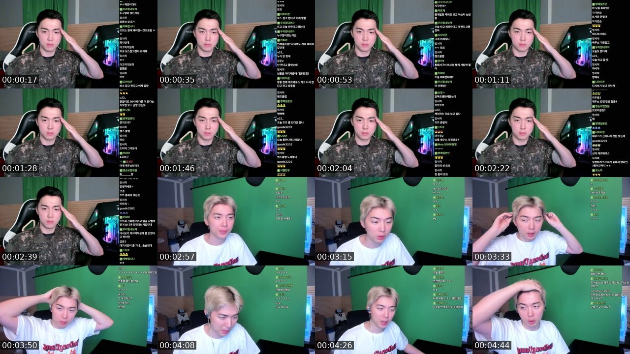 Contact-sheet preview of 뜨뜨뜨뜨-'s SOOP Live recording