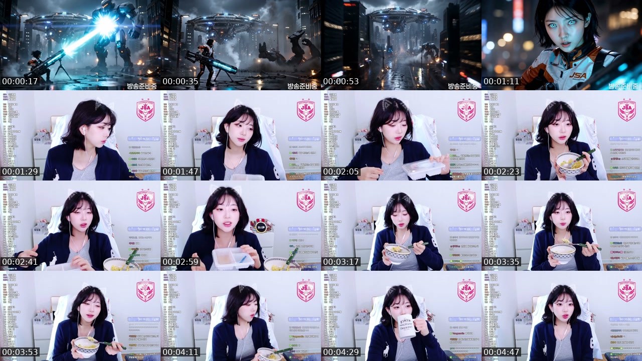 Contact-sheet preview of 타마양_'s SOOP Live recording
