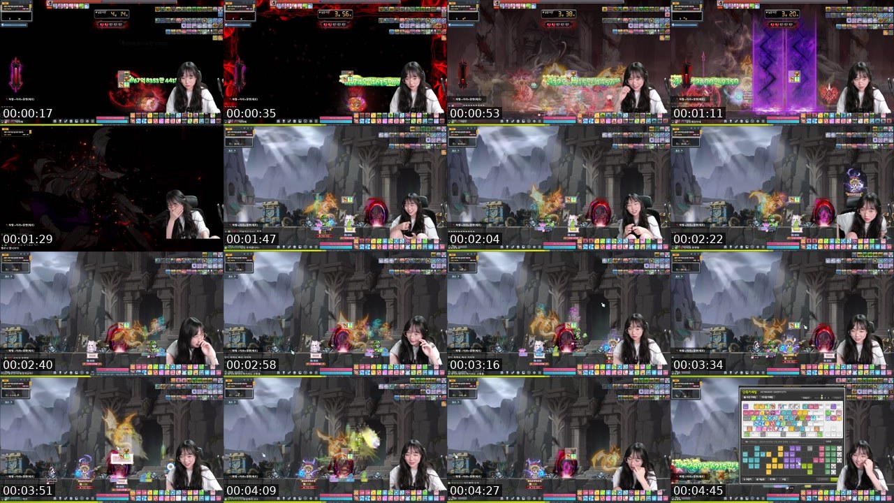 Contact-sheet preview of 이라333's SOOP Live recording