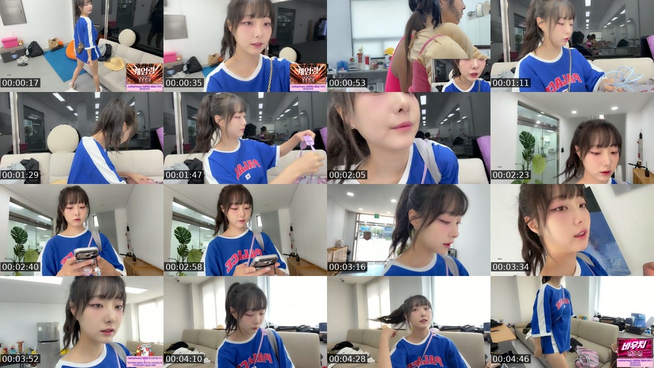 Contact-sheet preview of 쥬쥬쥬세요's SOOP Live recording