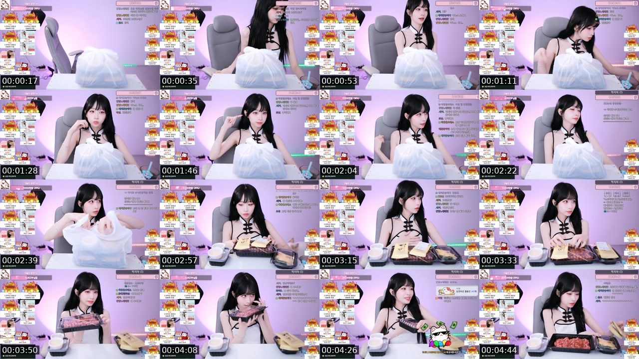 Contact-sheet preview of 아이밈.'s SOOP Live recording
