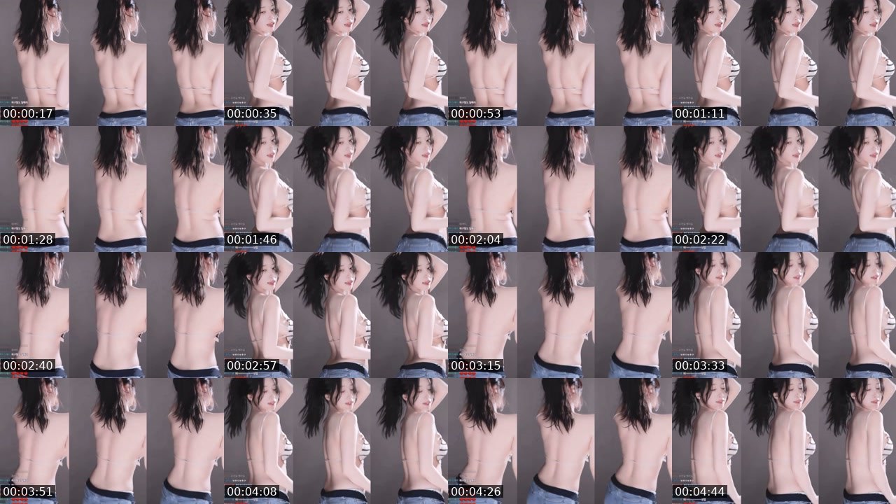 Contact-sheet preview of 백하♥'s SOOP Live recording