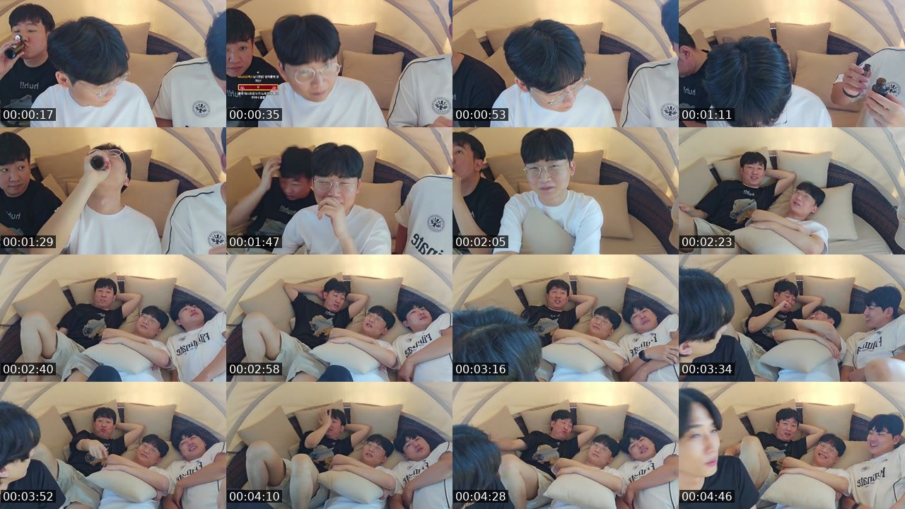 Contact-sheet preview of 두부랑_'s SOOP Live recording